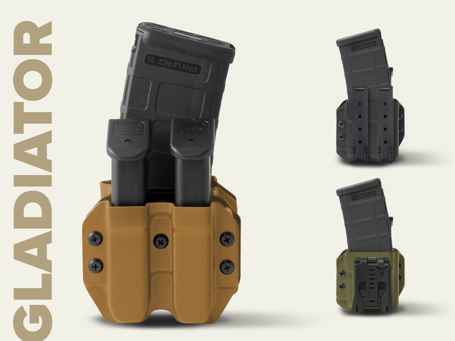 Forward Facing Double Pistol + AR Mag Combo
